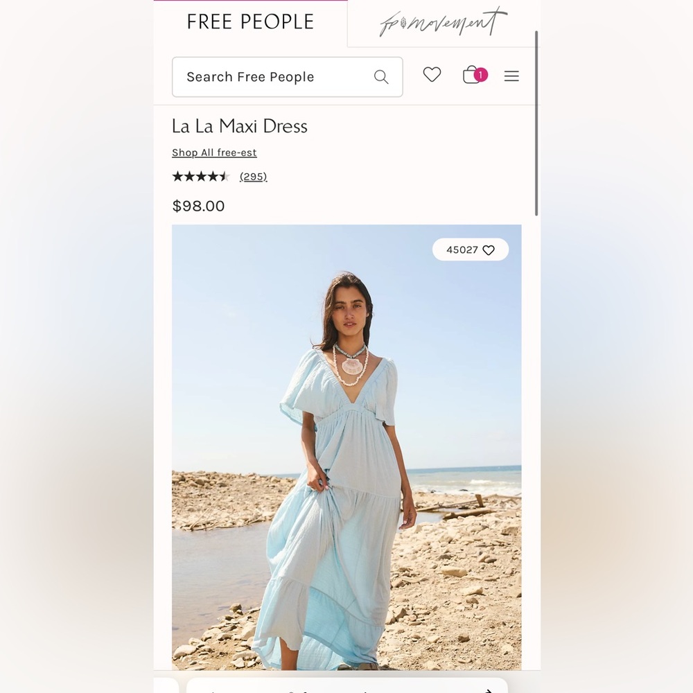 Free people Lala maxi dress